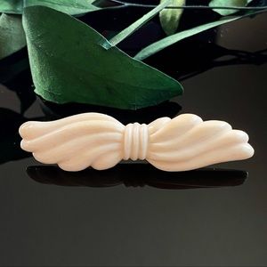Vintage French Ivory Bow Brooch